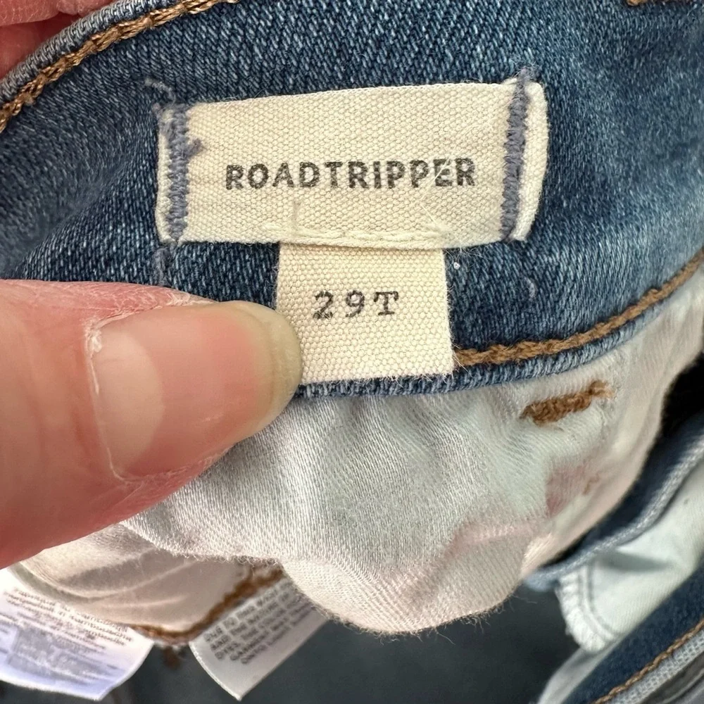 Madewell Roadtripper Skinny Jeans Size 29 Tall Medium Wash High Rise Stretch EUC